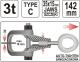 Yato Klamra blacharska samozaciskowa 3t 15x35/142mm typu C S45 YT-2543 2