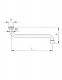 Wylewka KFA Typu S 250mm chrom (831-018-00) 2