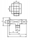 KFA Zawór kątowy uchwyt kwadrat 1/2"x3/4"  (244-120-00) 1