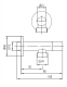 KFA Zawór kątowy uchwyt walec 1/2"x3/4"  (244-140-00) 1