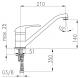 Bateria kuchenna KFA Albit stojąca chrom (4603-815-00) 1