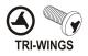 Yato Końcówki wkrętakowe Tri-Wings TW0x100mm TW1x100mm 1/4 2szt. (YT-0493) 1
