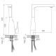 Bateria kuchenna Ferro Justic Verdeline stojąca chrom (BBJ4VL) 1