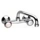 Bateria umywalkowa Ferro Standard ścienna chrom (BST3) 1