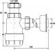 Syfon McAlpine butelkowy 5/4" DN32 niski biały (HC2) 2