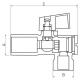 Ferro Zawór kątowy z ﬁltrem 1/2"x3/8"  (Z1238KF) 2