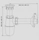 Syfon Rawiplast butelkowy 5/4" DN32 biały (A110M32) 1