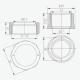 Ferro Półśrubunek mosiężny 6/4x1" SG18 2