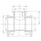 Ferro Trójnik mosiężny 1x1/2x1" T09Z 2