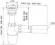 Syfon Rawiplast Syfon butelkowy pojedynczy 1,5" (A202M50) 1