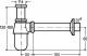 Syfon Viega butelkowy 5/4" DN32 chrom (100674) 2