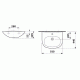 Umywalka Roca Zoom Madalena 55cm (A327590000) 1