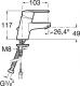 Bateria umywalkowa Roca Victoria stojąca chrom (A5A3125C00) 4