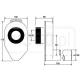 Syfon McAlpine Syfon pisuarowy podtynkowy poziomy fi 50mm HC-UP50 1