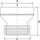 McAlpine Złącze WC proste 110mm 90° WC-CON1 2