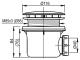 Syfon Ravak Syfon brodzikowy Standard z pokrywą 90mm chrom (X01314) 2