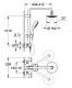 Zestaw prysznicowy Grohe New Tempesta Cosmopolitan z deszczownicą z baterią termostatyczną chrom (27922000) 2