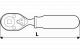 Topex Grzechotka dwustronna 1/2" 3/8" 135mm (MN-55-501) 2