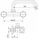 Bateria umywalkowa Valvex Class ścienna chrom (2446010) 1