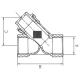 Ferro Filtr osadnikowy do gazu 6/4" F08 2