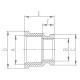 Ferro Mufa mosiężna 1/2x3/8" M08Z 2