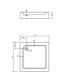 Brodzik Koło Standard Plus kwadratowy 90 cm x 90 cm (XBK1490000) 1