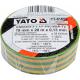 Yato Taśma elektroizolacyjna 19x0,13mm/20m PVC, izolacja-max 40kV /żółto-zielony/ - YT-81655 1