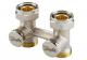 Danfoss Zawór grzejnikowy kątowy 3/4" RLV-KS odcinający podwójny dolny prosty (003L0221) 2