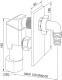Syfon Rawiplast podtynkowy DN50 chrom (A603M50) 1
