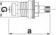 Hydroland Głowica suwakowa do baterii 2-uchwytowej 1/2" - dla śruby - (G-F15) 1