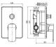 Bateria wannowa Valvex Loft podtynkowe chrom (2454980) 1