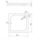 Brodzik Deante Cubic kwadratowy 80 cm x 80 cm (KTK 042B) 3