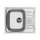 Zlewozmywak Deante Zlewozmywak 1-komorowy SOUL z ociekaczem 58x50cm stal len ZEO 311A 1