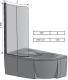 Parawan nawannowy Ravak CVSK1 Rosa 1-częściowy szkło przejrzyste, profil polerowane aluminium (7QRS0C00Y1) 1