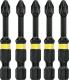 Dewalt Końcówki wkrętarskie udarowe Extreme Impact Torsion PH2x50mm 5szt. (DT7998T) 1