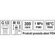 Wężyk przyłączeniowy Fala do baterii końcówka krótka 1/2" x M10 (71840) 1
