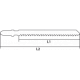 Graphite Brzeszczoty do wyrzynarki 8TPI typ T 2szt. - 57H764 1