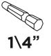 Graphite Nasadka magnetyczna 6x65mm 1/4" - 57H991 2