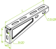 Baks Wysięgnik wzmocniony WW500 515x95mm (710450) 1