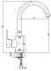 Bateria kuchenna Valvex Tube stojąca chrom (2454860) 2
