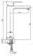 Bateria umywalkowa Valvex Tube stojąca chrom (2454820) 1