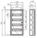 Sabaj Rozdzielnica modułowa NRP-48BZ 48mod nadtynkowa IP31 - 3-238 1