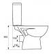 Zestaw kompaktowy WC Cersanit Parva 61 cm cm biały (K27-062) 6