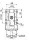 PCE Gniazdo Kombi CEE 32A 400V 3P+Z+N 230V z bolcem okablowane IP44 9225-6F. 2