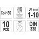 Wiertło Yato HSS walcowe 2 7 4 5 1 3 6 10 8 9mm zestaw (YT-41603) 3