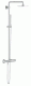 Zestaw prysznicowy Grohe Euphoria System z deszczownicą z baterią termostatyczną chrom (27932000) 1