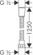 Wąż prysznicowy Hansgrohe Metaflex chrom 125cm (28262000) 1