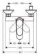 Bateria wannowa Hansgrohe Focus ścienne chrom (31940000) 2