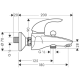 Bateria wannowa Hansgrohe Focus E ścienne chrom (31740000) 2