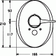 Bateria wannowa Hansa Star chrom (58649105) 2